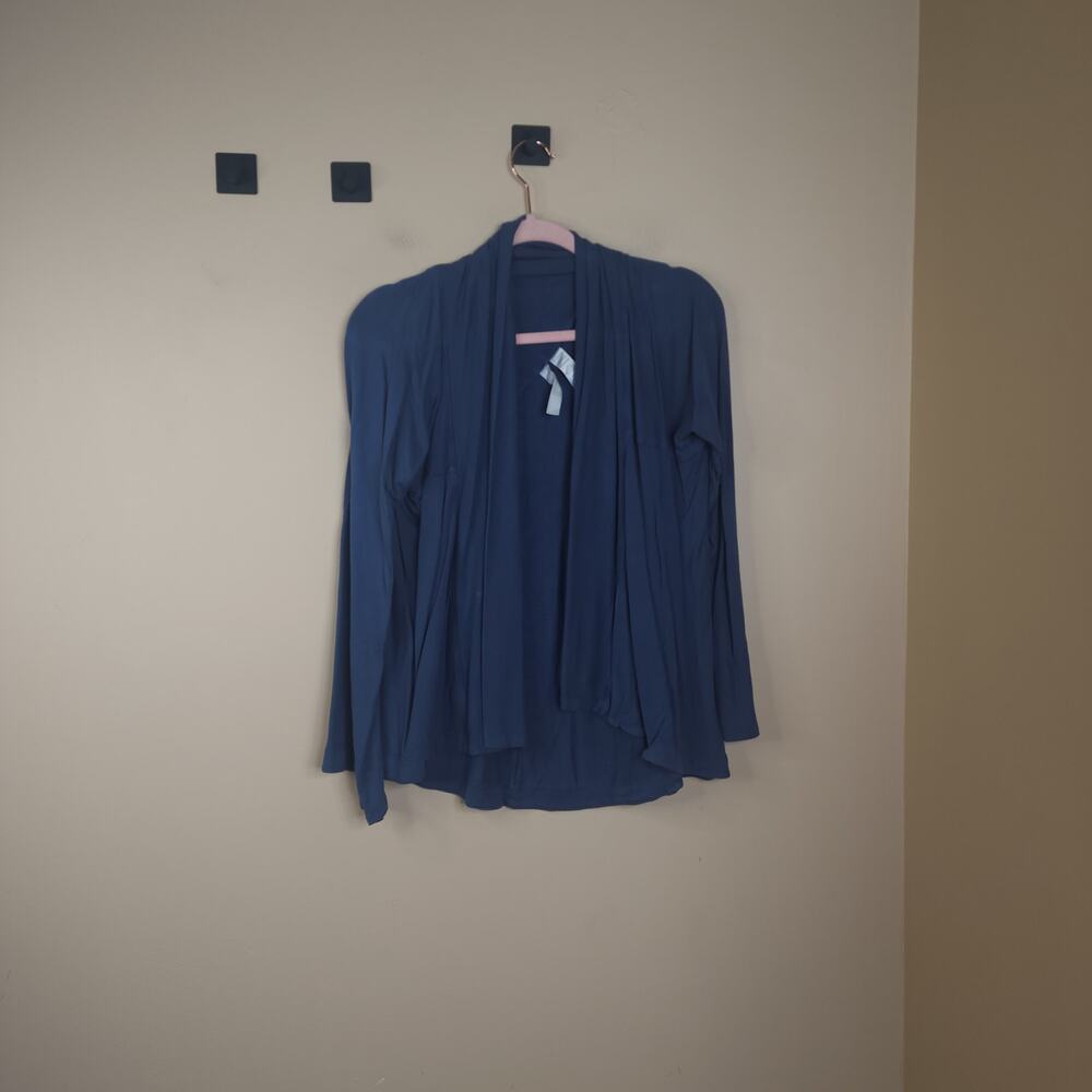 Athleta Open Front Cardigan in Blue Size S